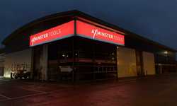 Illuminated Flex Face Tray Sign & Site Signage for Axminster Tools Nuneaton Store