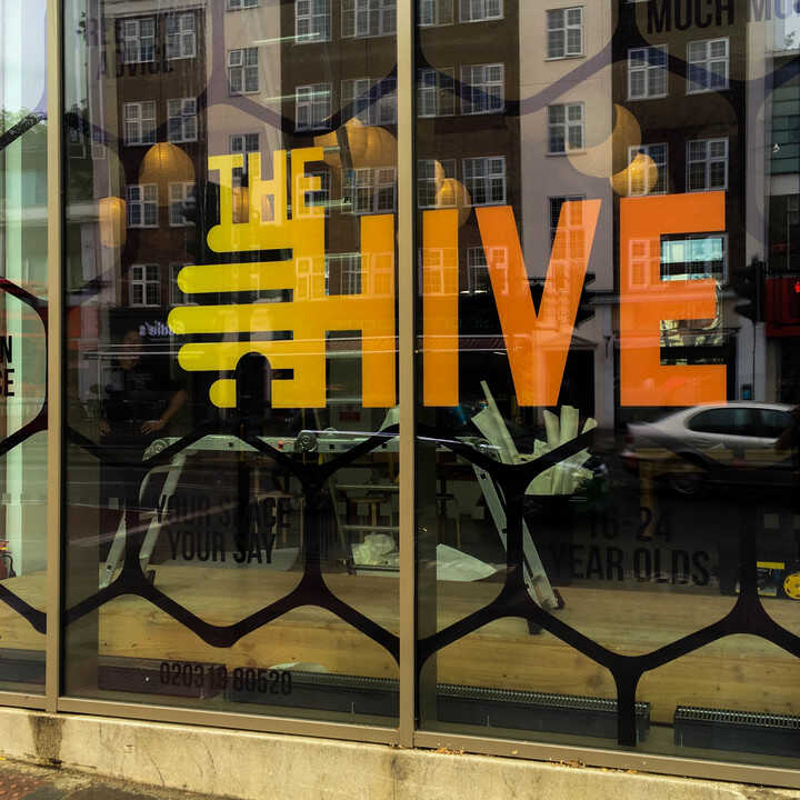 Window Graphics for The Hive, London