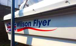 Boat Vinyl Lettering Graphics for a Private Client