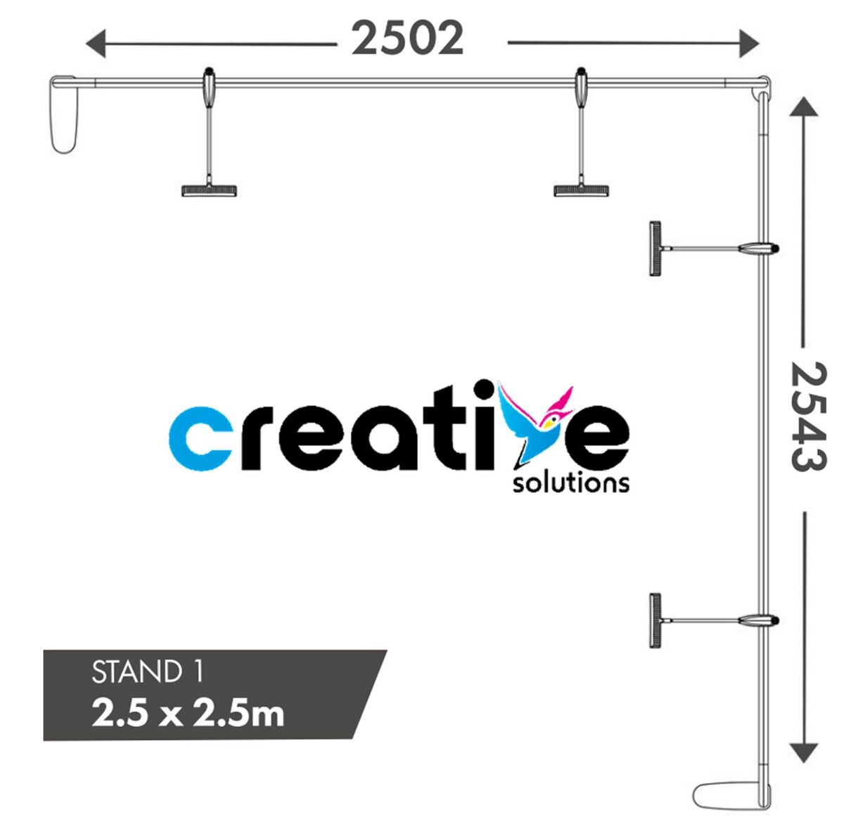 2.5x2.5 Shell Scheme Fabric Exhibition Stand Dimensions - Creative Solutions.jpg