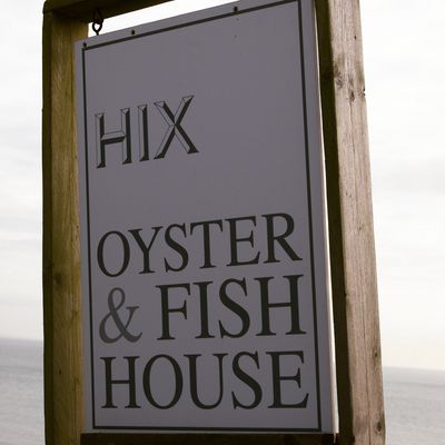 Hix Oyster &amp; Fish House Bespoke Wooden Sign