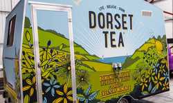 Caravan Wrap Installation for Dorset Tea