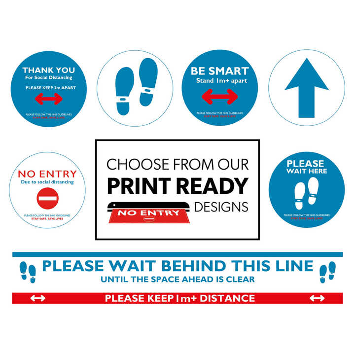 Anti-Slip Printed Floor Stickers R10 Slip Rating (Mostly Dry Use)