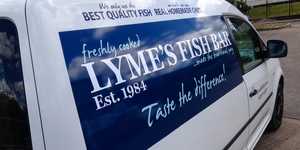 Lyme Fish Bar Branded Vehicle Graphics