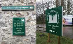 New Signage for Coombefield Vets in Axminster and Seaton, Devon