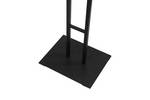 Double sided poster stand with a sturdy metal base.png