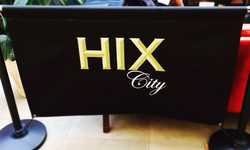 Cafe Banner Stand and Internal Displays for Hix City