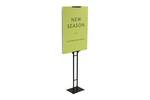 Poster display stand available with custom printed Foamex boards.png