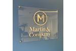 Printed Acrylic Signage with Stand off wall mounted fixings - gold text on clear perspex.jpg