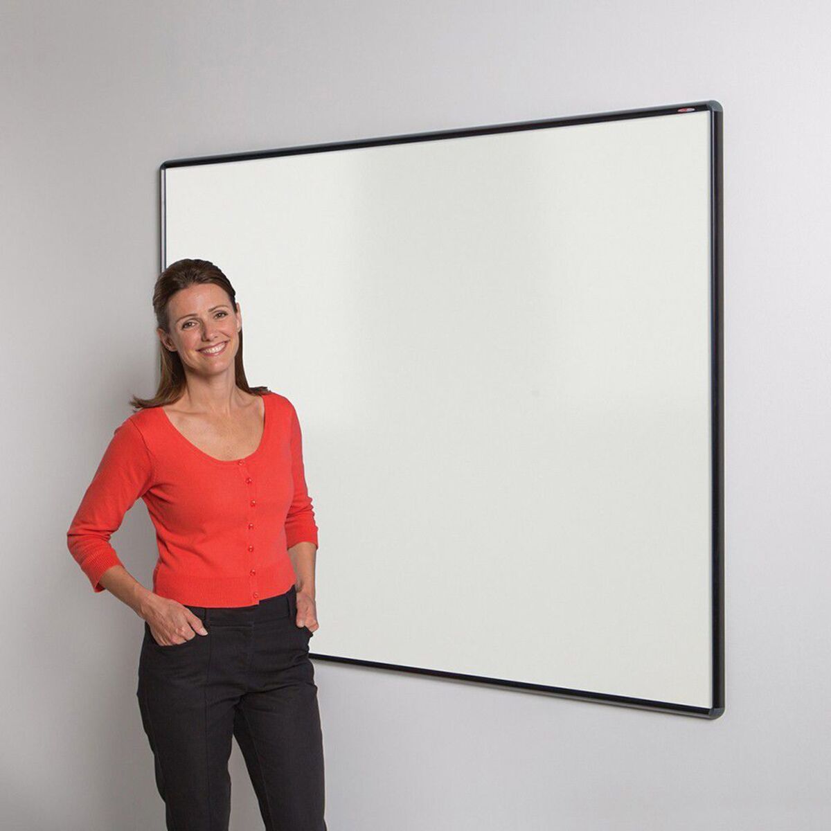 Shield Design Magnetic White board - Black Frame.jpg