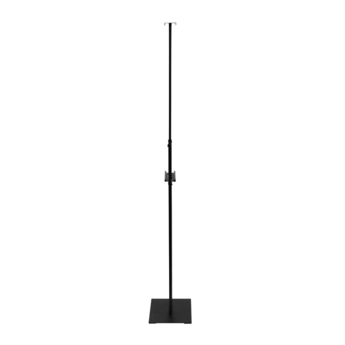 Side view of the discreet and stylish design metal poster stand.png
