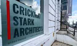 Silver Etched Window Graphics for Crickmay Stark Architects