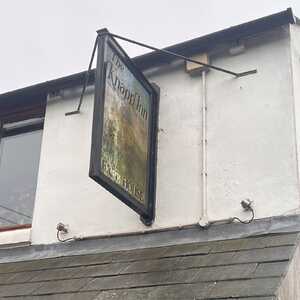 Hanging Pub Sign - Suspended Aluminium Portrait Panel Frame With Full Colour Printed Display & Hsnging Bracket