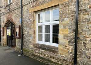 Before - Bare Windows at The Old Courthouse in Axminster
