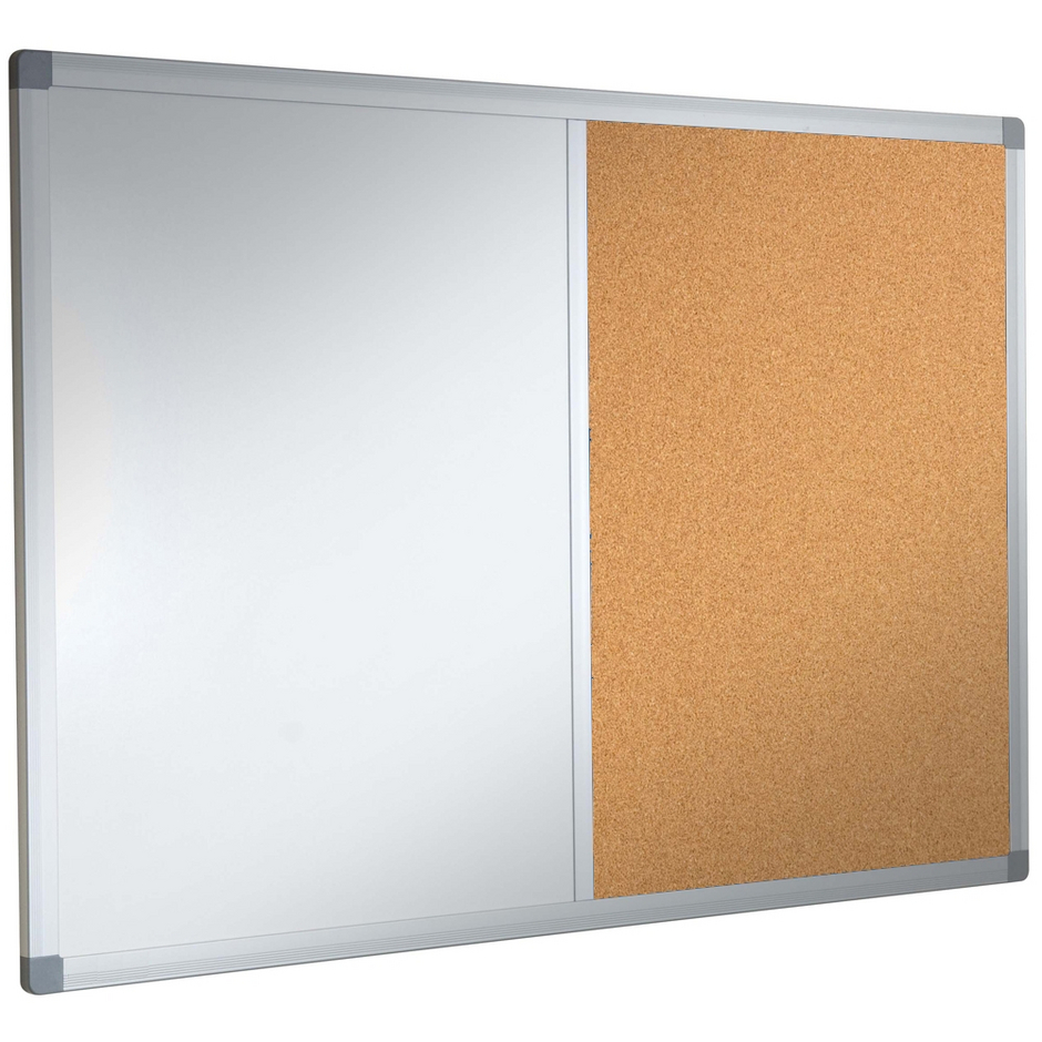Cork & Whiteboard Combination Notice Board