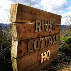 Bespoke Wooden Signage for The River Cottage HQ