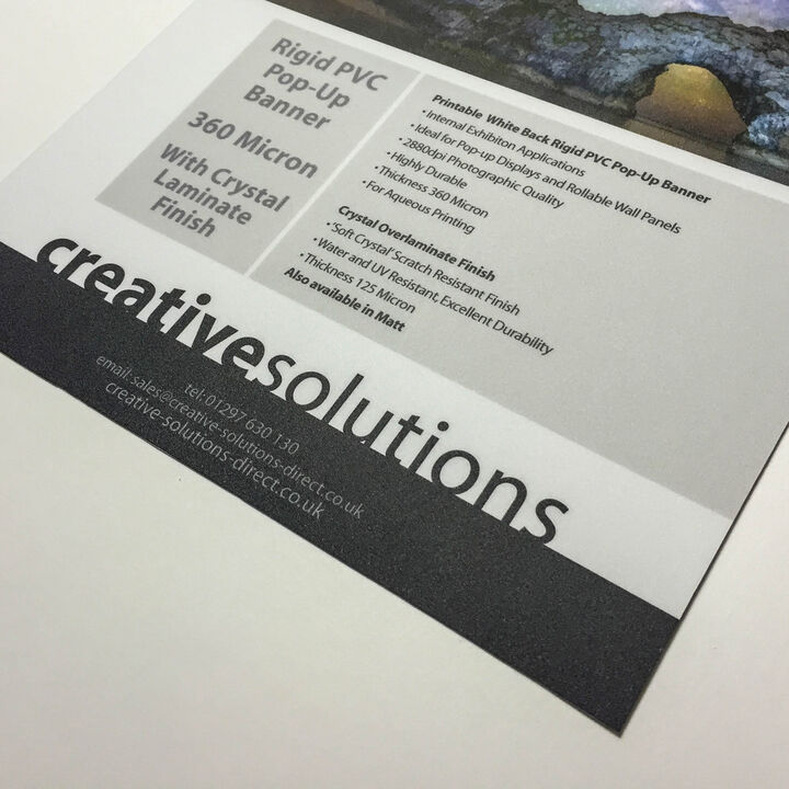 Rigid PVC Pop Up Banner