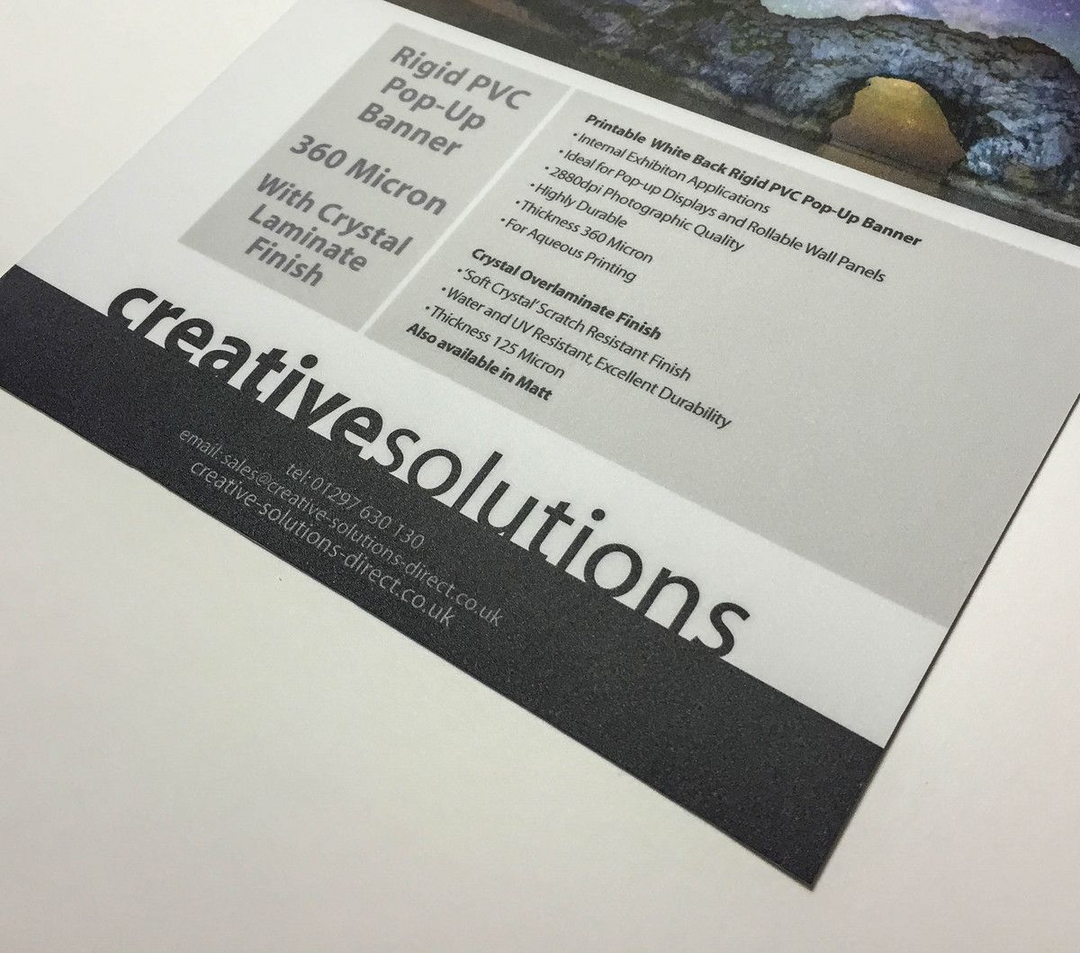 Rigid PVC Pop Up Banner