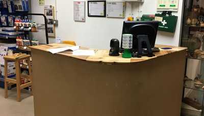 Applying the print on wooden signs