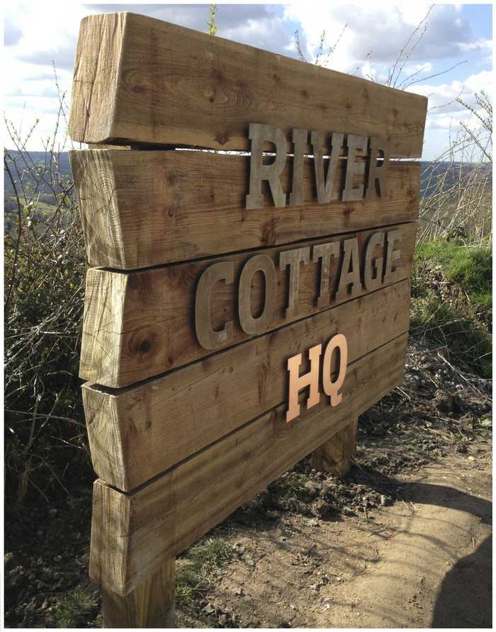 River Cottage Bespoke Wooden Sign 