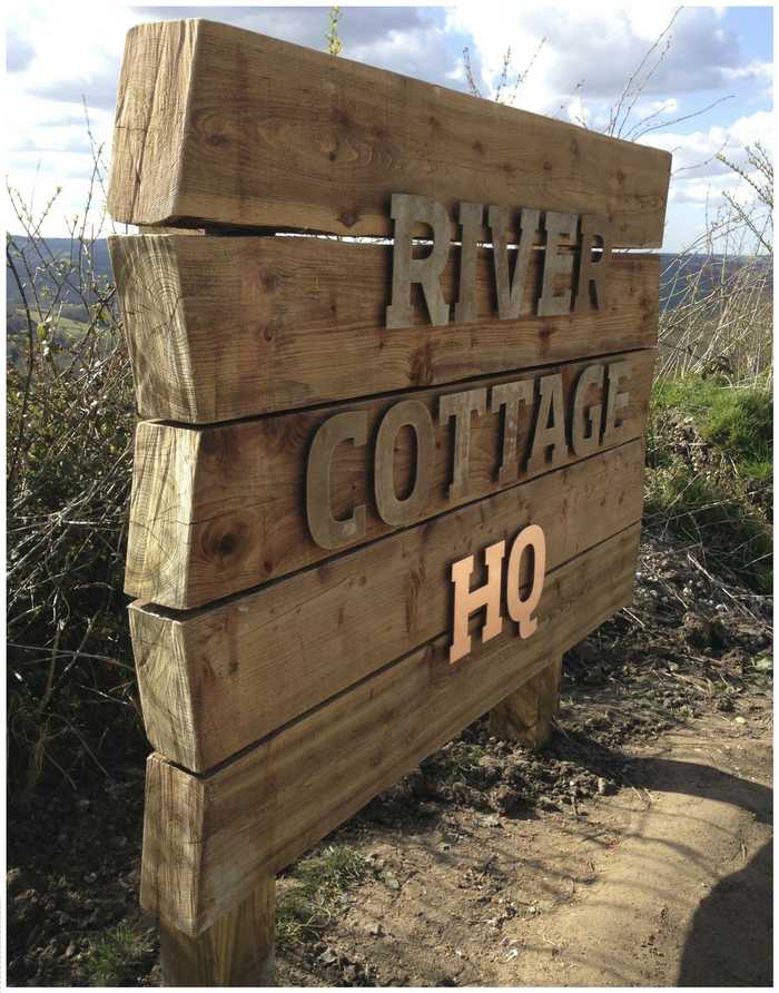 River Cottage Bespoke Wooden Sign