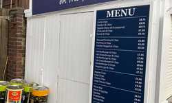 Custom Lightbox, ACM & Pavement Signage for Lyme Fish Bar Custom Lightbox, ACM & Pavement Signage for Lyme Fish Bar