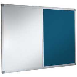 Combination Non-Magnetic Whiteboard With Camira Lucia Fabric