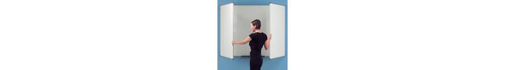 Folding Magnetic Whiteboard Spacesaver 4