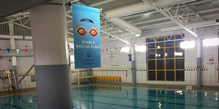 Hanging Banners Bridport Leisure Center