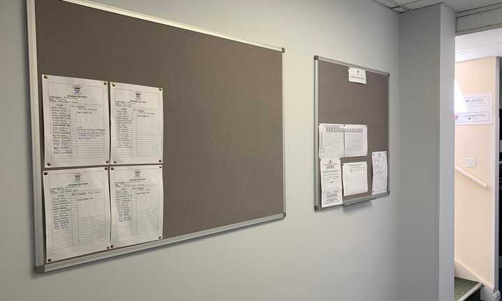 Custom Felt Notice Boards for Lyme Regis Golf Club