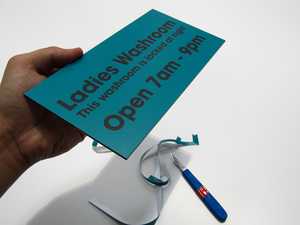 ACM Sign Being Cut ACM Sign Being Cut