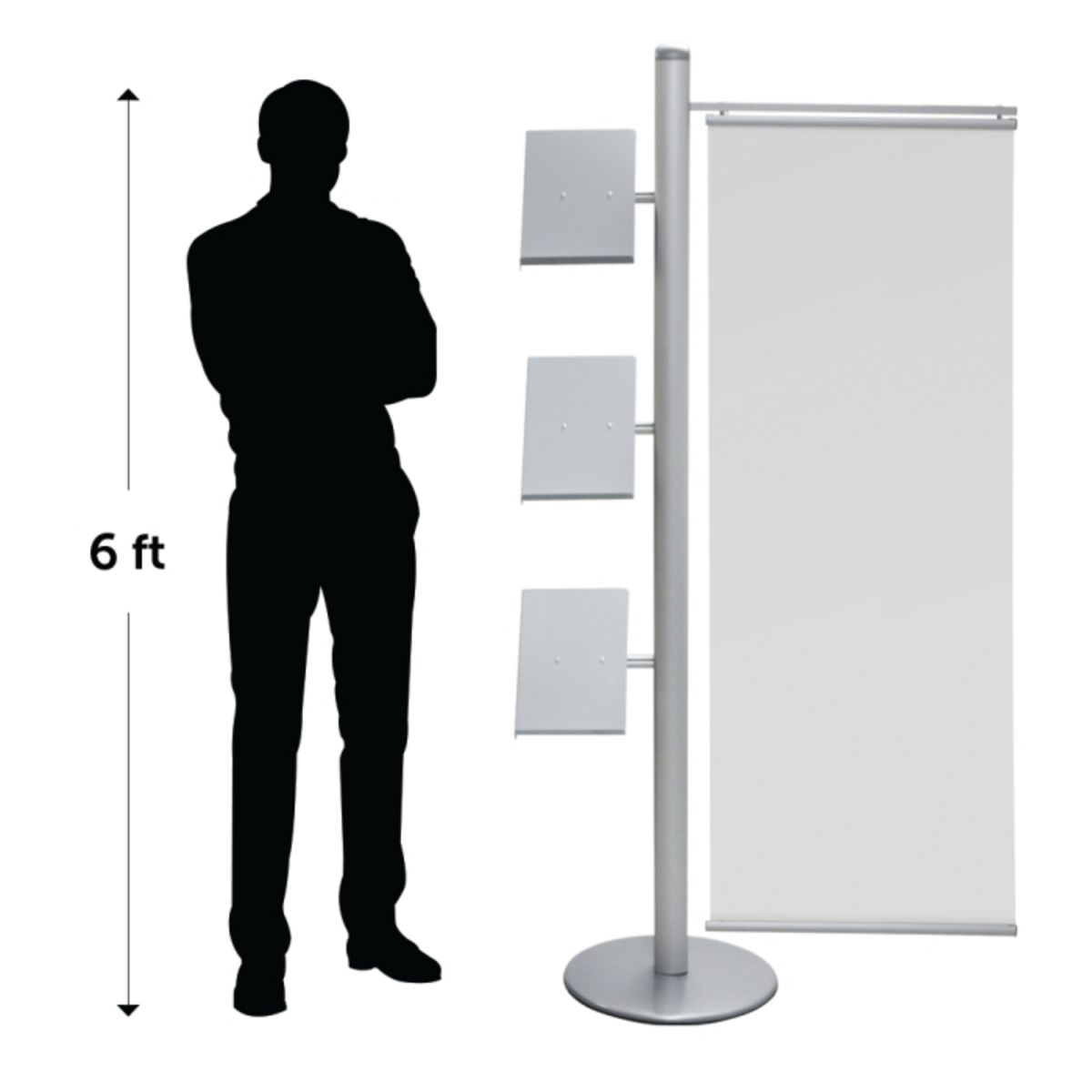 185cm tall brochure and banner display stand.png