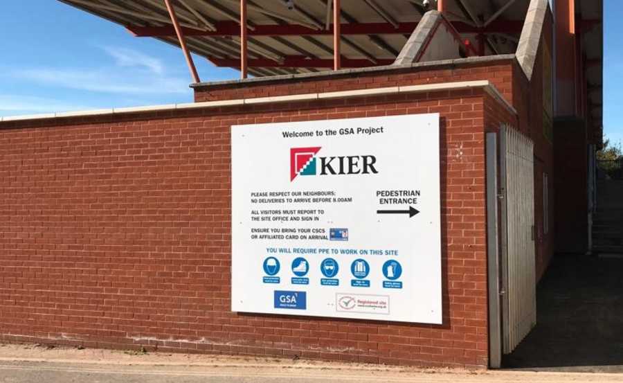 Outdoor Signs for Kier Construction