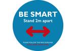 Be Smart Stand 2m Apart Blue