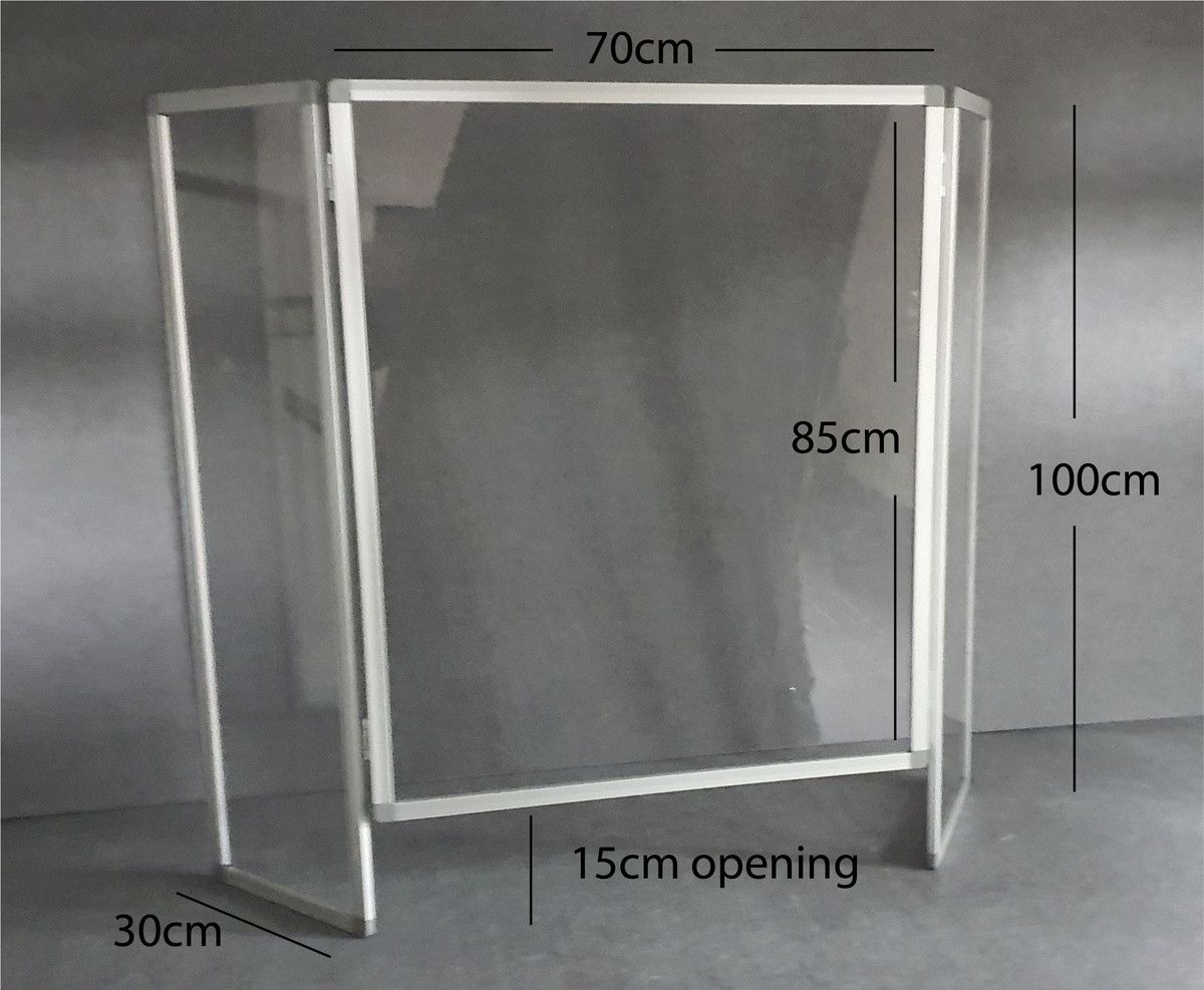 Foldable Protective Screen Dimensions