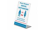 Social Distancing Acrylic Poster Holder and poster