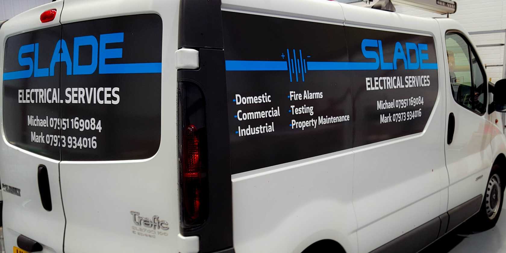 Slade Electrical Services Van Graphics