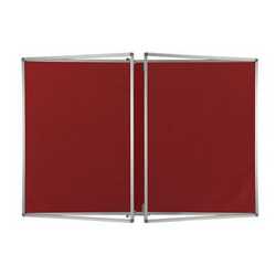 Lockable Aluminium Framed Hessian Fabric Notice Board