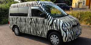 Zebra Stripe Pattern Complete Wrap for People Carrier