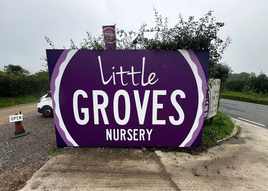 Signage, Retail Graphics and Vehicle Branding for Groves Nurseries in Dorset