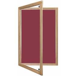 Lockable Camira Cara Wood Frame Notice Board
