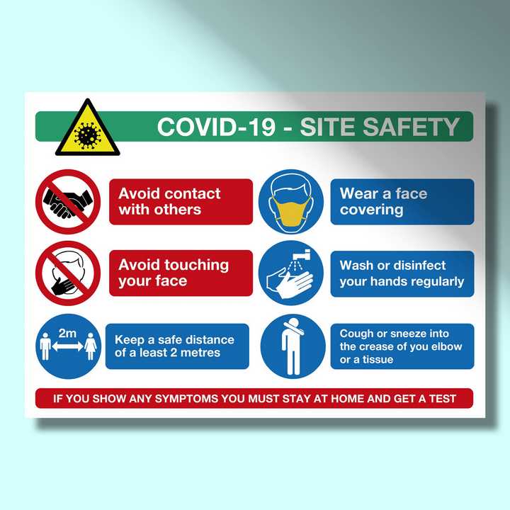 A4 (210x297mm) Vinyl Sticker Site Safety Without Logo