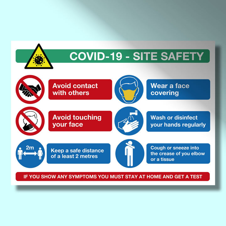 A4 (210x297mm) Vinyl Sticker Site Safety Without Logo