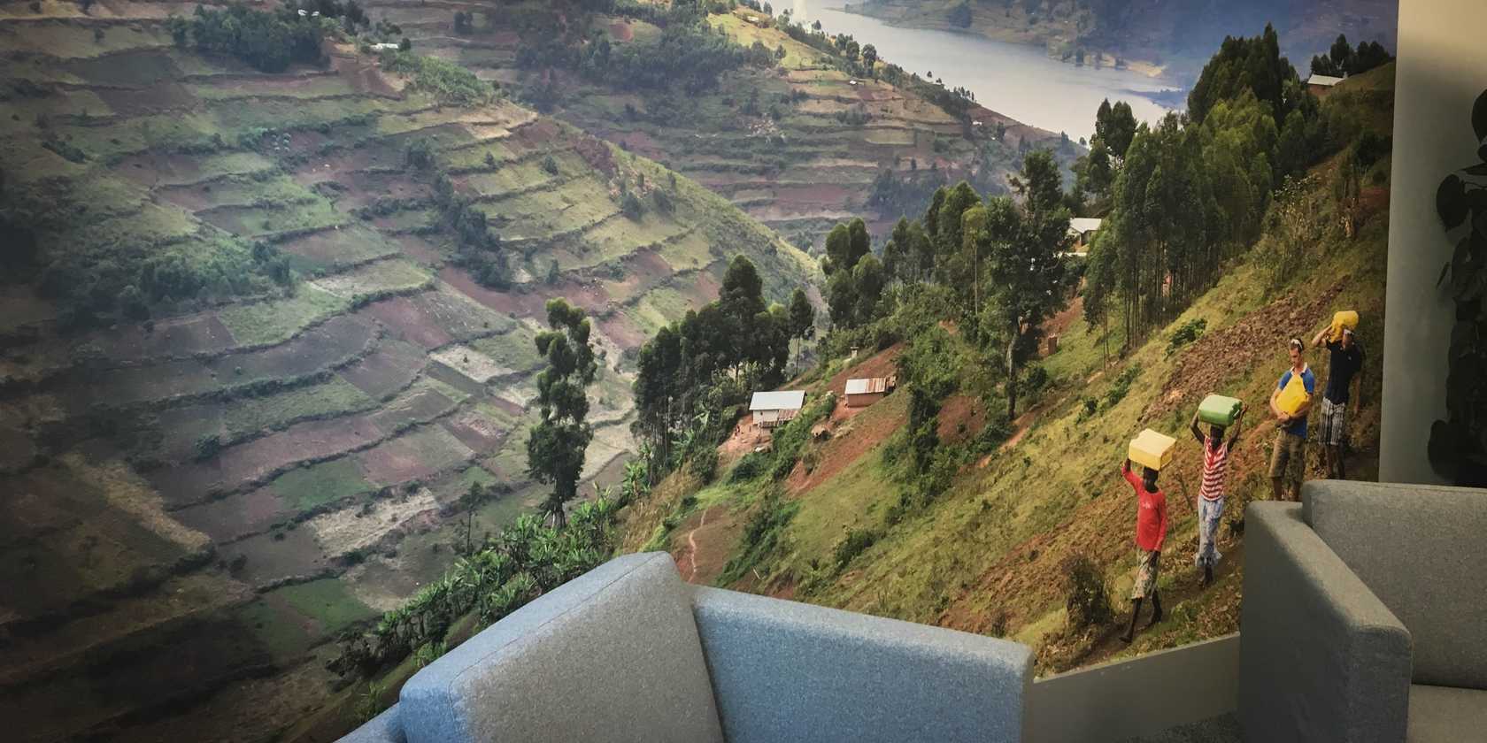 Printed Wallpaper for Tearfund