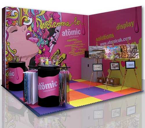 An example of exhibition graphics printed by Creative Solutions