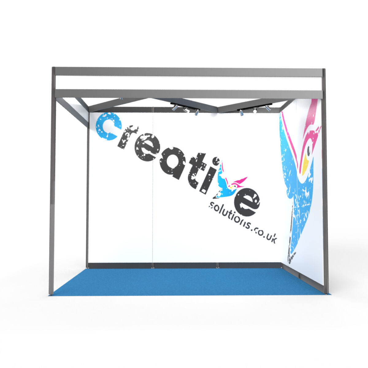 Shell Scheme 2x2 3m x 2m Premium Seamless Shell Scheme Graphics - 2 Walls