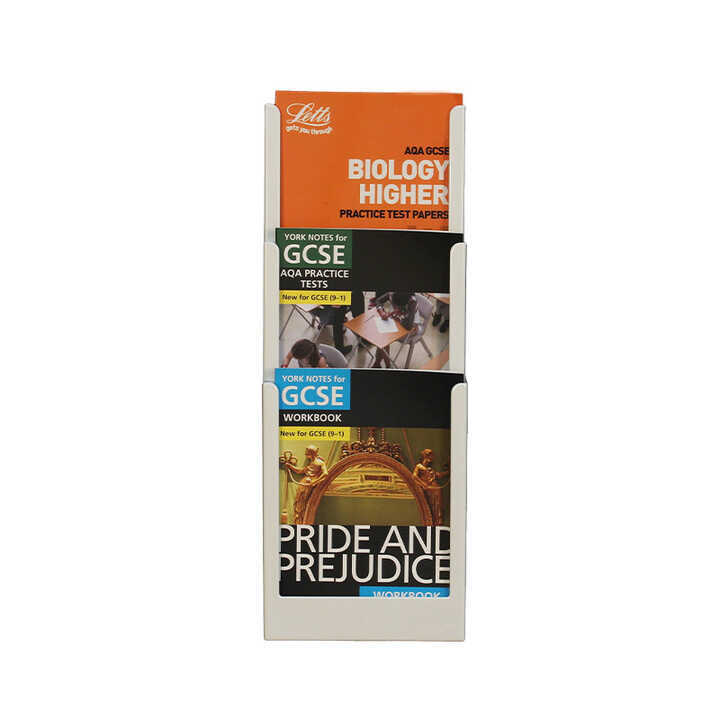 3 x A4 - White - Expanda-Stand™ Solo Wall Mounted Leaflet Holder