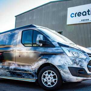 Custom Printed Storm and Lighthouse Full Vehicle Wrap