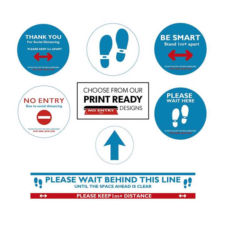 Social Distancing Please Keep Your Distance Boots Floor Graphics Stickers 