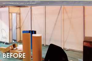 Bare Shell Clad Exhibition Stand Walls